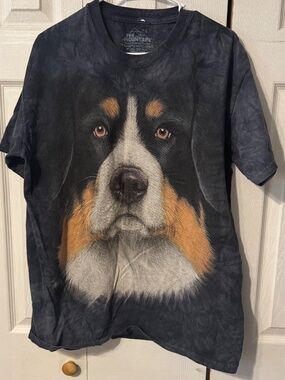 The Mountain Bernese Mountain Dog T-Shirt - 2013 Tie-Dye Pattern - Men's Large